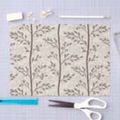 Papier Mousseline Douce Florale Botanique Japandi (Artisanat)