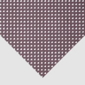 Papier Mousseline Douce Micro Point (Blanc sur Marron) (Détail)