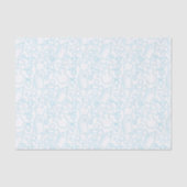 Papier Mousseline Douces arroses Bleu Blanc (Recto)