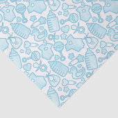 Papier Mousseline Douces arroses Ombre Blue (Détail)