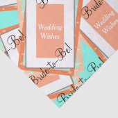 Papier Mousseline Douceur de mariage Cantaloupe Bleu (Détail)