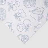 Papier Mousseline Douceur Fraîche sur le Marché Fête de Mariage Bleu (Détail)