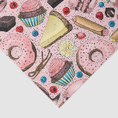 Papier Mousseline Douceurs sur rose (Détail)