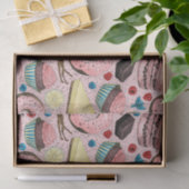 Papier Mousseline Douceurs sur rose (Cadeau)