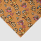 Papier Mousseline Doughnut et thé (Détail)