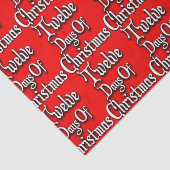 Papier Mousseline Douze jours de Noël (Détail)