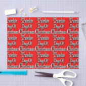Papier Mousseline Douze jours de Noël (Artisanat)