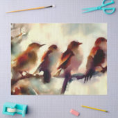 Papier Mousseline Douze Jours de Noël : Appeler Oiseaux (A), (Artisanat)