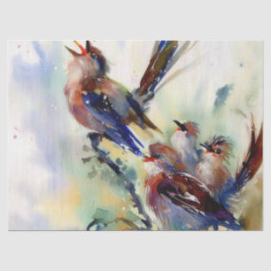Papier Mousseline Douze Jours de Noël : Appeler Oiseaux (B),