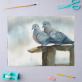 Papier Mousseline Douze jours de Noël : Tourterelles (A), (Artisanat)