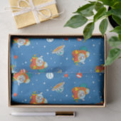 Papier Mousseline Dr Seuss | Chat dans le Motif spatial Casquette (Cadeau)