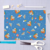 Papier Mousseline Dr Seuss | Chat dans le Motif spatial Casquette (Artisanat)
