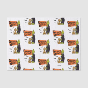 Papier Mousseline Dr Seuss Hallowen Grinch Night Graphic