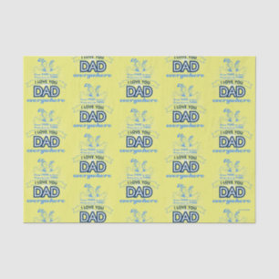 Papier Mousseline Dr. Seuss Je t'aime papa partout