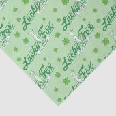 Papier Mousseline Dr Seuss | Lucky Fox Dans Ses Chaussettes Irlandai (Détail)
