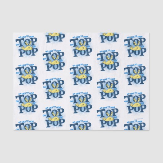 Papier Mousseline Dr Seuss | Nous Aimons Passer Au-Dessus De La Pop (Recto)