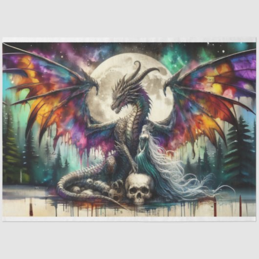 Papier Mousseline Dragon (Recto)