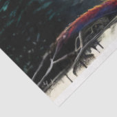 Papier Mousseline Dragon à flamme (Détail)