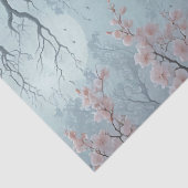 Papier Mousseline dragon blanc au printemps (Détail)