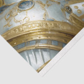 Papier Mousseline Dragon blanc Steampunk Imaginaire Art Découpage (Détail)