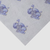 Papier Mousseline Dragon bleu (Détail)