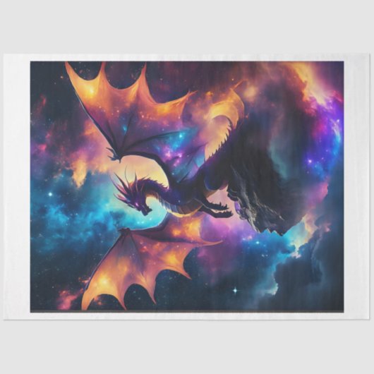 Papier Mousseline Dragon céleste (Recto)