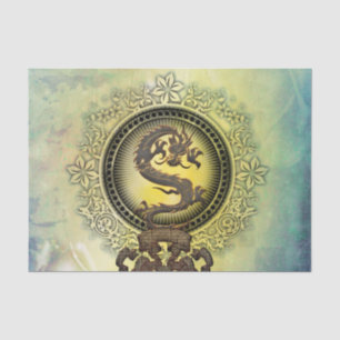 Papier Mousseline Dragon chinois