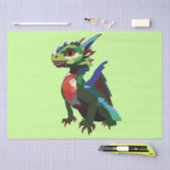 Papier Mousseline Dragon coloré (Artisanat)