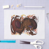 Papier Mousseline Dragon (conception de signature) (Artisanat)