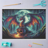 Papier Mousseline Dragon crâne (Artisanat)