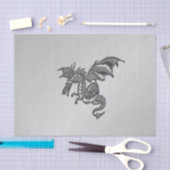 Papier Mousseline Dragon d'argent (Artisanat)