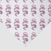 Papier Mousseline Dragon de Koi (Détail)