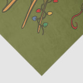 Papier Mousseline Dragon de Noël (Détail)