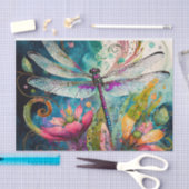 Papier Mousseline Dragon d'encre et d'aquarelle de stylet (Artisanat)