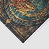 Papier Mousseline Dragon en verre tendu (Détail)