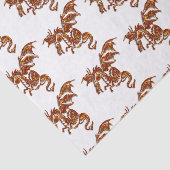 Papier Mousseline Dragon flamboyant (Détail)