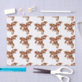 Papier Mousseline Dragon flamboyant (Artisanat)