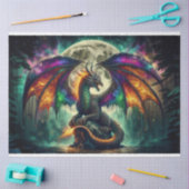 Papier Mousseline Dragon flamboyant (Artisanat)