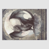 Papier Mousseline Dragon foncé (Recto)