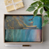 Papier Mousseline Dragon Iridescente Garde Sa Terre (Cadeau)