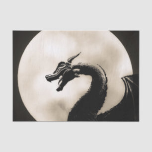 Papier Mousseline Dragon Lune
