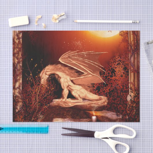 Papier Mousseline Dragon merveilleux (Artisanat)