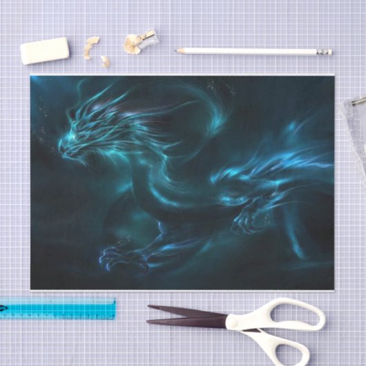 Papier Mousseline Dragon mystique (Artisanat)