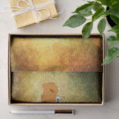 Papier Mousseline Dragon sur une texture orange (Cadeau)