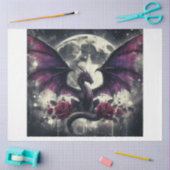 Papier Mousseline Dragon violet (Artisanat)