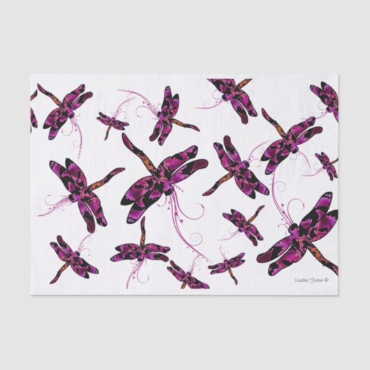 Papier Mousseline Dragonflies (Recto)