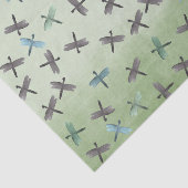 Papier Mousseline Dragonflies d'aquarelle (Détail)