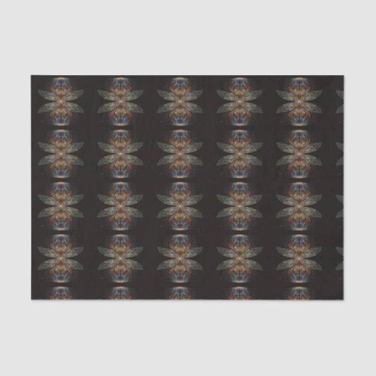 Papier Mousseline Dragonfly Abstrait (Recto)