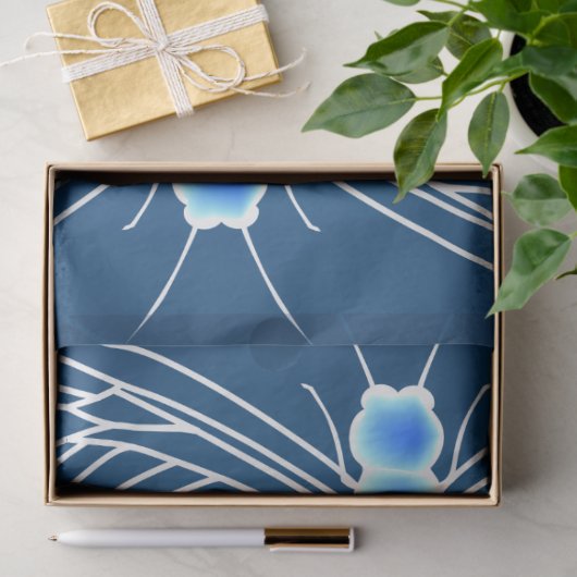 Papier Mousseline Dragonfly Aqua Dragonflies Decoupage (Cadeau)