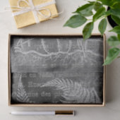 Papier Mousseline Dragonfly Fern French Grunge Chalkboard Decoupage (Cadeau)